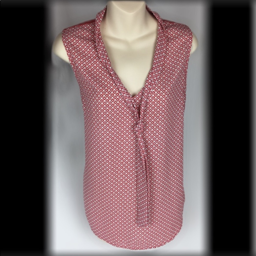ANN TAYLOR Sleeveless Blouse Top Muted Orange M